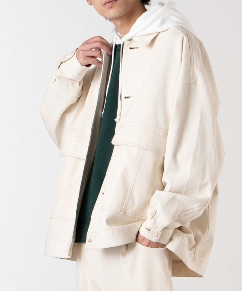 WEGO（ウィゴー）の「WEGO/【セットアップ対応商品】SKATERSカバーオール（カバーオール・メンズ・グリーン/ブラウン/キナリ・MEDIUM/LARGE）」の2枚目の写真