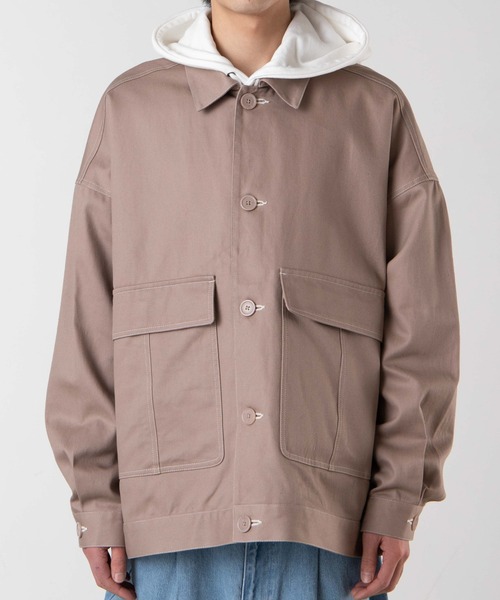 WEGO（ウィゴー）の「WEGO/【セットアップ対応商品】SKATERSカバーオール（カバーオール・メンズ・グリーン/ブラウン/キナリ・MEDIUM/LARGE）」の4枚目の写真