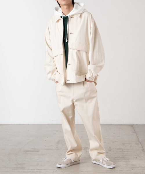 WEGO（ウィゴー）の「WEGO/【セットアップ対応商品】SKATERSカバーオール（カバーオール・メンズ・グリーン/ブラウン/キナリ・MEDIUM/LARGE）」の21枚目の写真