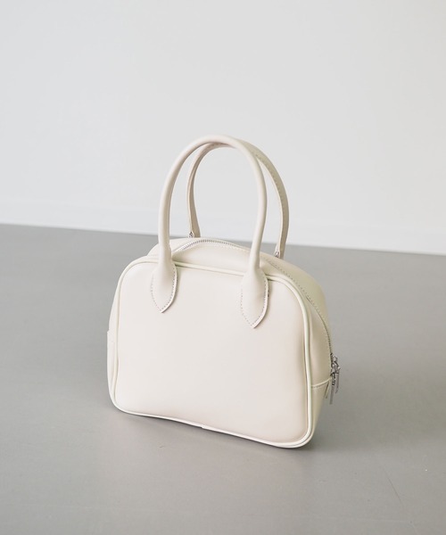 Riberry（リベリー）の「ミニスクエアボストンバッグ（ショルダーバッグ・レディース・ホワイト/ブラック/ブラウン/ベージュ/ダークブラウン/ネイビー/グレー/グリーン・FREE）」の13枚目の写真