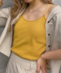 WEGO/リブバッククロスカップインキャミソール