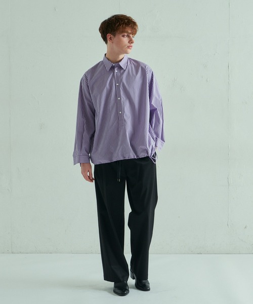 Lui's(ルイス)の「キュプラサテンリラックスパンツ(スラックス・メンズ・ブラック/ライトグレー/オリーブ・SMALL/MEDIUM)」の6枚目の写真