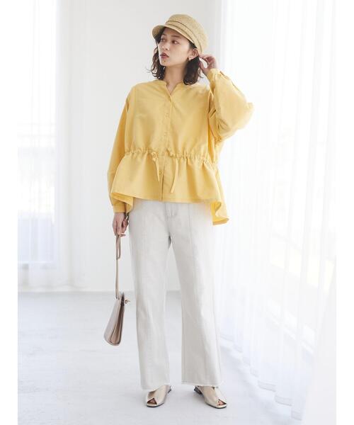 ELENCARE DUE(エレンカーレデュエ)の「・ELENCARE DUE ツイルセンターシームパンツ*(その他パンツ・レディース・ベージュ/グリーン/オフホワイト/ラベンダー・FREE)」の13枚目の写真