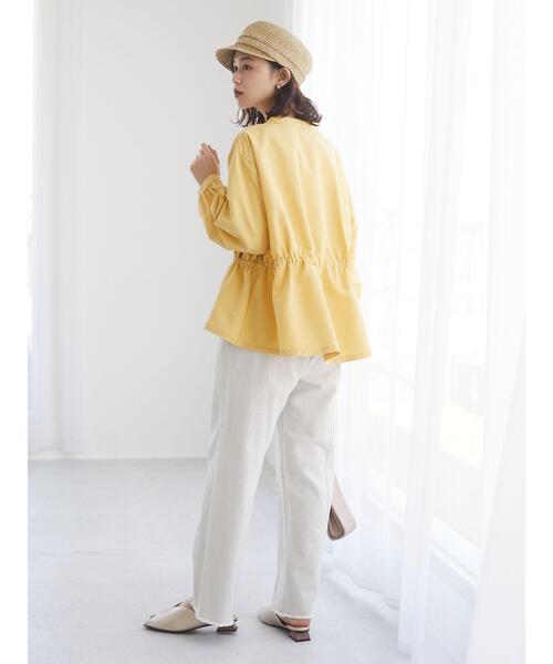 ELENCARE DUE(エレンカーレデュエ)の「・ELENCARE DUE ツイルセンターシームパンツ*(その他パンツ・レディース・ベージュ/グリーン/オフホワイト/ラベンダー・FREE)」の14枚目の写真