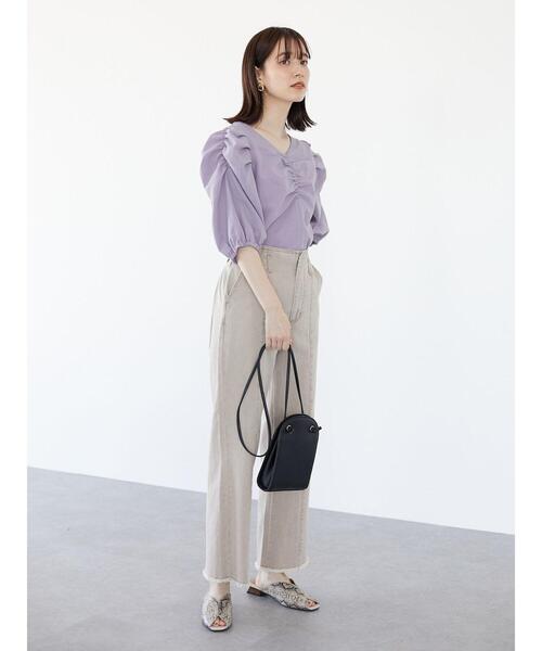 ELENCARE DUE(エレンカーレデュエ)の「・ELENCARE DUE ツイルセンターシームパンツ*(その他パンツ・レディース・ベージュ/グリーン/オフホワイト/ラベンダー・FREE)」の19枚目の写真