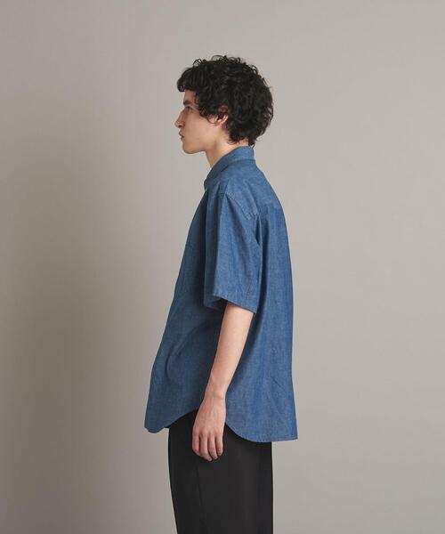 Steven Alan（スティーブンアラン）の「＜Steven Alan＞ INDG/CHAMBRAY SINGLE NEEDLE SHORT SLEEVE SHIRT-LOOSE/シャツ（シャツ/ブラウス・メンズ・ターコイズブルー/ロイヤルブルー・M/XL/L/S）」の12枚目の写真