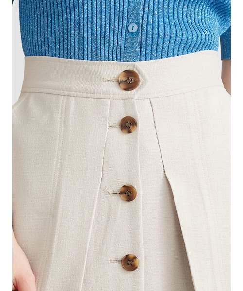 LILY BROWN（リリーブラウン）の「プリーツコンビタックスカート（スカート・レディース・アイボリー・0/1）」の7枚目の写真