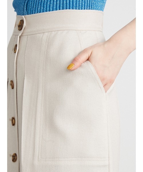 LILY BROWN（リリーブラウン）の「プリーツコンビタックスカート（スカート・レディース・アイボリー・0/1）」の8枚目の写真