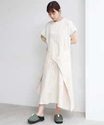 note et silence  | 【 2021AW 】 C/Liツイル製品染　ジャンパースカート(ジャンパースカート)