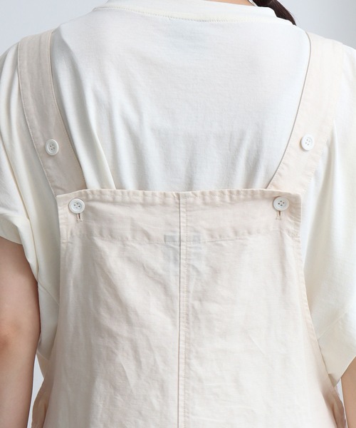 note et silence (ノートエシロンス)の「*◇C/Liツイル製品染 ジャンパースカート(ジャンパースカート・レディース・ホワイト/チャコールグレー/ライトカーキ・FREE)」の17枚目の写真