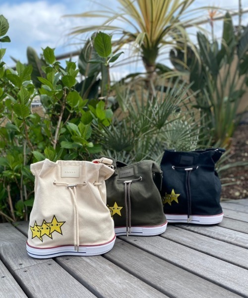 OKERU（オケル）の「OKERU/オケル/別注2way巾着バッグ/C-2（ショルダーバッグ・レディース・ホワイト/ブラック/カーキ・FREE）」の10枚目の写真