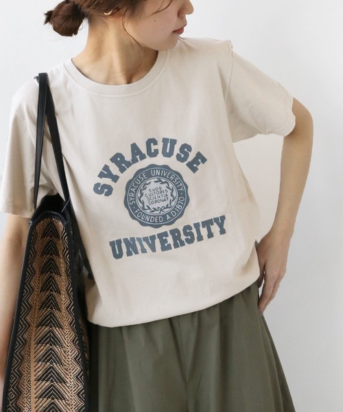 Goodwear(Since1983)（グッドウェア）の「【Goodwear/グッドウェア】*RELUME CREW NECK S/S Tsh：別注Tシャツ◆（Tシャツ/カットソー・レディース・ホワイト/ブラック/グレー/ベージュ・L）」の3枚目の写真