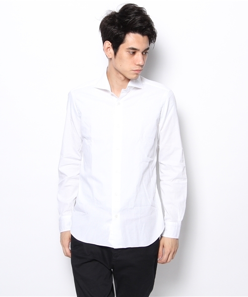 ESTNATION(エストネーション)の「BARBA カジュアルシャツ(シャツ/ブラウス・メンズ・ホワイト・40/38)」の2枚目の写真