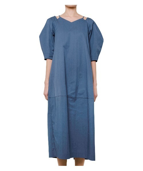 LE CIEL BLEU（ルシェルブルー）の「Heart Neck Cocoon Dress（ワンピース・レディース・ブラック/グレー/ブルー・36）」の20枚目の写真