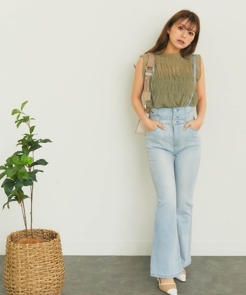 LIPSERVICE（リップサービス）の「バックスピンドルフレアdenimパンツ（デニムパンツ・レディース・インディゴブルー/ブルー系その他・S/M）」の3枚目の写真