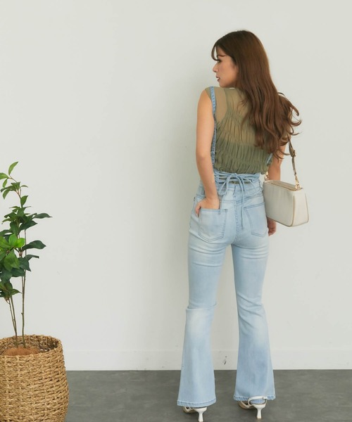 LIPSERVICE（リップサービス）の「バックスピンドルフレアdenimパンツ（デニムパンツ・レディース・インディゴブルー/ブルー系その他・S/M）」の10枚目の写真