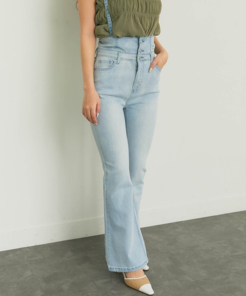 LIPSERVICE（リップサービス）の「バックスピンドルフレアdenimパンツ（デニムパンツ・レディース・インディゴブルー/ブルー系その他・S/M）」の6枚目の写真