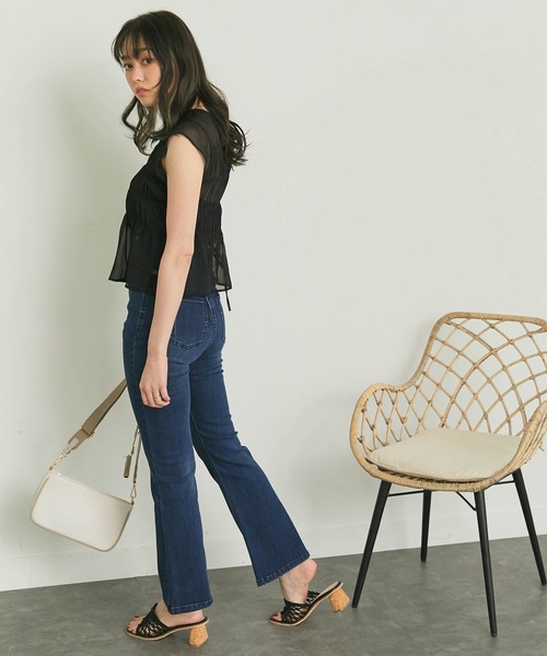 LIPSERVICE（リップサービス）の「バックスピンドルフレアdenimパンツ（デニムパンツ・レディース・インディゴブルー/ブルー系その他・S/M）」の12枚目の写真