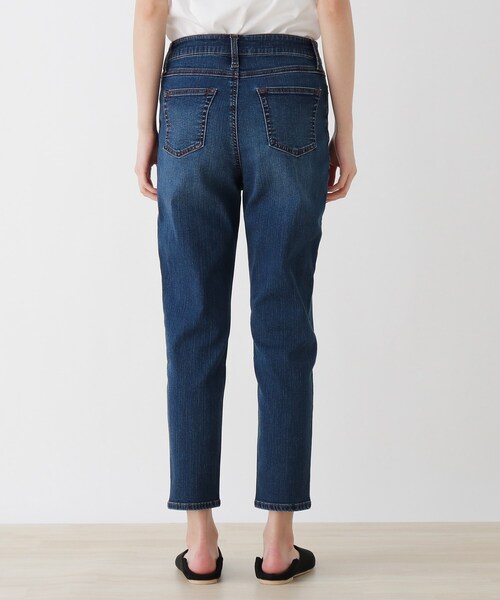 SHOO・LA・RUE（シューラルー）の「◆【SS-4L】裏面サラサラデニムスキニーパンツ（デニムパンツ・レディース・ブルー/ダークネイビー・10/01/02/03/04/05/06）」の5枚目の写真