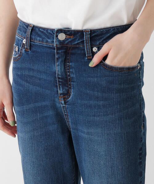 SHOO・LA・RUE（シューラルー）の「◆【SS-4L】裏面サラサラデニムスキニーパンツ（デニムパンツ・レディース・ブルー/ダークネイビー・10/01/02/03/04/05/06）」の8枚目の写真