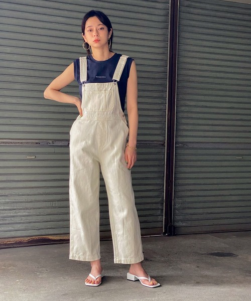 ottilie(オティーリエ)の「デニムサロペット(サロペット/オーバーオール・レディース・オフホワイト/ブルー・FREE)」の16枚目の写真
