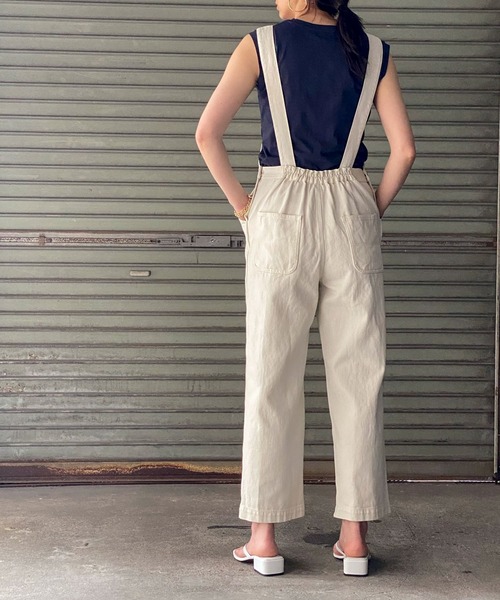 ottilie(オティーリエ)の「デニムサロペット(サロペット/オーバーオール・レディース・オフホワイト/ブルー・FREE)」の10枚目の写真