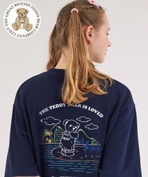 『muah muah/ムーアムーア』×『teddy bear/テディベア』Camping Muay Bear Short Sleeve T-Shirt/キャンプベアデザイン 半袖Tシャツ