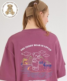 『muah muah/ムーアムーア』×『teddy bear/テディベア』Camping Muay Bear Short Sleeve T-Shirt/キャンプベアデザイン 半袖Tシャツ