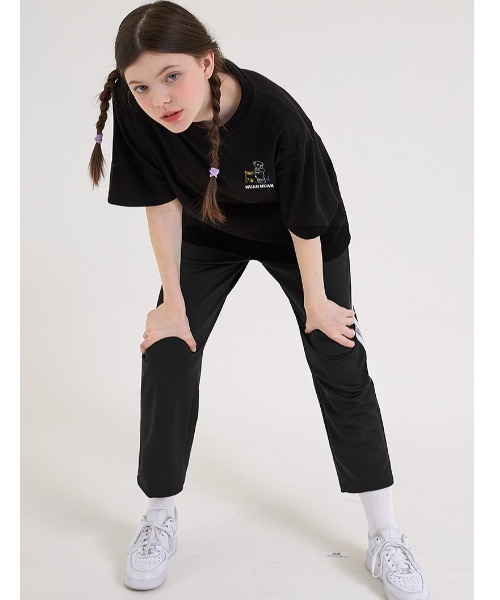 muahmuah（ムーアムーア）の「『muah muah/ムーアムーア』×『teddy bear/テディベア』Camping Muay Bear Short Sleeve T-Shirt/キャンプベアデザイン 半袖Tシャツ（Tシャツ/カットソー・レディース・ホワイト/ブラック/ネイビー/ピンク・FREE）」の17枚目の写真