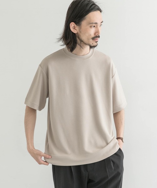 URBAN RESEARCH（アーバンリサーチ）の「ショートスリーブアウトラストプルオーバー（Tシャツ/カットソー・メンズ・ブラック/ベージュ系その他/ライトグレー/ブラウン・LARGE/MEDIUM）」の4枚目の写真