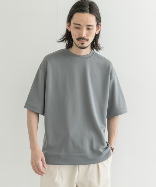 URBAN RESEARCH（アーバンリサーチ）の「ショートスリーブアウトラストプルオーバー（Tシャツ/カットソー・メンズ・ブラック/ベージュ系その他/ライトグレー/ブラウン・LARGE/MEDIUM）」の3枚目の写真