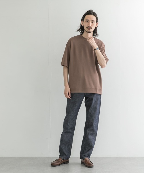 URBAN RESEARCH（アーバンリサーチ）の「ショートスリーブアウトラストプルオーバー（Tシャツ/カットソー・メンズ・ブラック/ベージュ系その他/ライトグレー/ブラウン・LARGE/MEDIUM）」の6枚目の写真