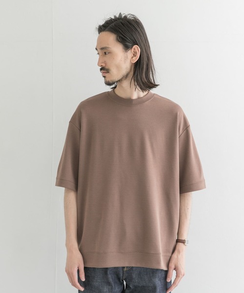 URBAN RESEARCH（アーバンリサーチ）の「ショートスリーブアウトラストプルオーバー（Tシャツ/カットソー・メンズ・ブラック/ベージュ系その他/ライトグレー/ブラウン・LARGE/MEDIUM）」の9枚目の写真