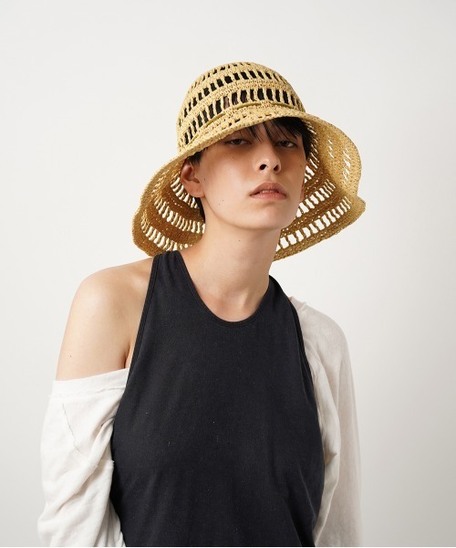 La Maison de Lyllis(メゾンドリリス)の「La Maison de Lyllis “TULIP”ハット(ハット・レディース・ベージュ・FREE)」の3枚目の写真