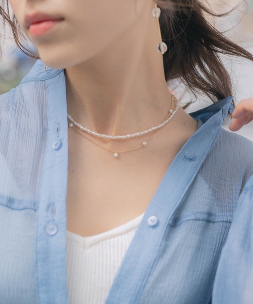 Heather（ヘザー）の「３ＷＡＹパールネックレス　951746（ネックレス・レディース・ホワイト系・ONE SIZE）」の5枚目の写真