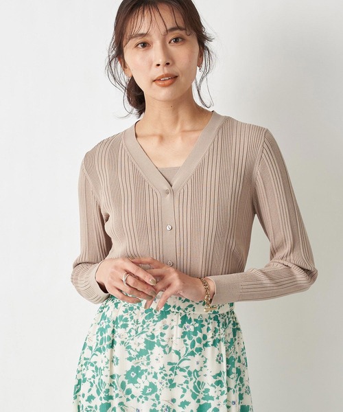 RIVE DROITE（リヴドロワ）の「クールタッチUVニットタンク（タンクトップ・レディース・オフホワイト/グレイッシュベージュ・FREE）」の20枚目の写真