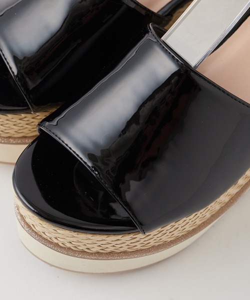 one after another NICE CLAUP(ワンアフターアナザーナイスクラップ)の「厚底アソートサンダル(サンダル・レディース・ブラック/クリア・S/L/LL/M)」の12枚目の写真