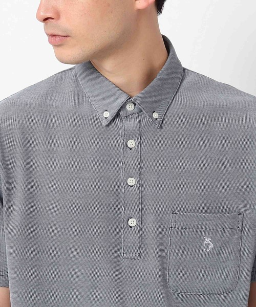 THE SHOP TK （ザ ショップ ティーケー ）の「◆【接触冷感】ボタンダウンポロシャツ（ポロシャツ・メンズ・ブラック/ネイビー/ダークネイビー・02/03/04）」の13枚目の写真