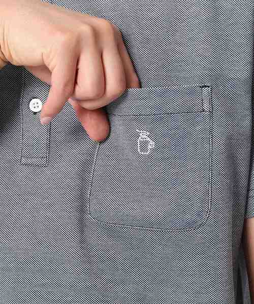 THE SHOP TK （ザ ショップ ティーケー ）の「◆【接触冷感】ボタンダウンポロシャツ（ポロシャツ・メンズ・ブラック/ネイビー/ダークネイビー・02/03/04）」の16枚目の写真