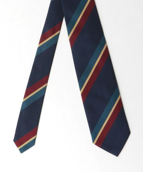 green label relaxing（グリーンレーベルリラクシング）の「＜Alessandro Masi（アレッサンドロ マージ）＞ 8.0cm ストライプ1 [ネクタイ]（ネクタイ・メンズ・ネイビー/ダークブラウン/オレンジ系その他・FREE）」の4枚目の写真