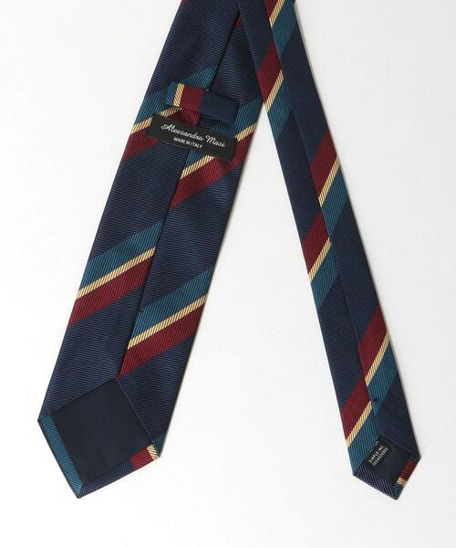green label relaxing（グリーンレーベルリラクシング）の「＜Alessandro Masi（アレッサンドロ マージ）＞ 8.0cm ストライプ1 [ネクタイ]（ネクタイ・メンズ・ネイビー/ダークブラウン/オレンジ系その他・FREE）」の5枚目の写真