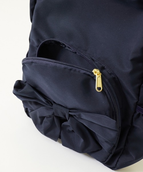 devirock(デビロック)の「リボンリュック(バックパック/リュック・キッズ・スモークピンク/ベージュ/ネイビー/パープル・S/M)」の16枚目の写真