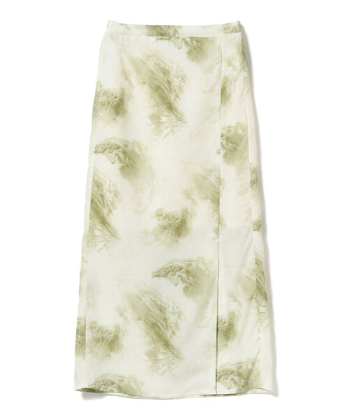 BeAMS DOT（ビームスドット）の「BeAMS DOT / マーブル柄 サイドスリットスカート（スカート・レディース・グリーン/ブラック・FREE）」の15枚目の写真