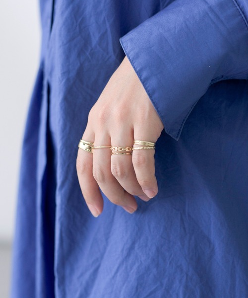 SETUP7（セットアップセブン）の「【SETUP7】7Pセットリング KNF（リング・レディース・シルバー/ゴールド・FREE）」の7枚目の写真