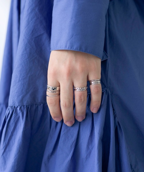 SETUP7（セットアップセブン）の「【SETUP7】7Pセットリング KNF（リング・レディース・シルバー/ゴールド・FREE）」の5枚目の写真