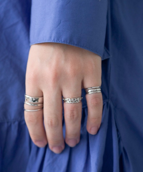 SETUP7（セットアップセブン）の「【SETUP7】7Pセットリング KNF（リング・レディース・シルバー/ゴールド・FREE）」の6枚目の写真