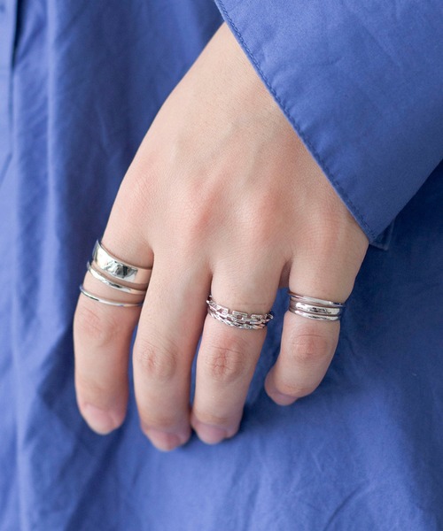 SETUP7（セットアップセブン）の「【SETUP7】7Pセットリング KNF（リング・レディース・シルバー/ゴールド・FREE）」の14枚目の写真