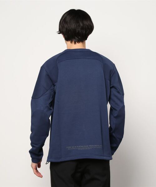 G-STAR（ジースター）の「GS MOTO SWEATER/スウェット（スウェット・メンズ・ダークブラック/ブルー系その他/グレー/ダークブルー・MEDIUM/SMALL/X-SMALL/X-LARGE/LARGE）」の20枚目の写真