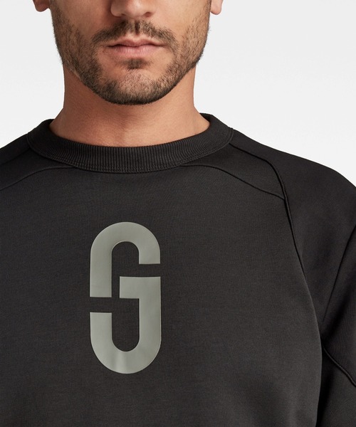 G-STAR（ジースター）の「GS MOTO SWEATER/スウェット（スウェット・メンズ・ダークブラック/ブルー系その他/グレー/ダークブルー・MEDIUM/SMALL/X-SMALL/X-LARGE/LARGE）」の8枚目の写真