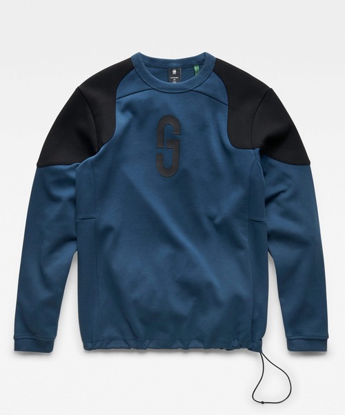 G-STAR（ジースター）の「GS MOTO SWEATER/スウェット（スウェット・メンズ・ダークブラック/ブルー系その他/グレー/ダークブルー・MEDIUM/SMALL/X-SMALL/X-LARGE/LARGE）」の16枚目の写真